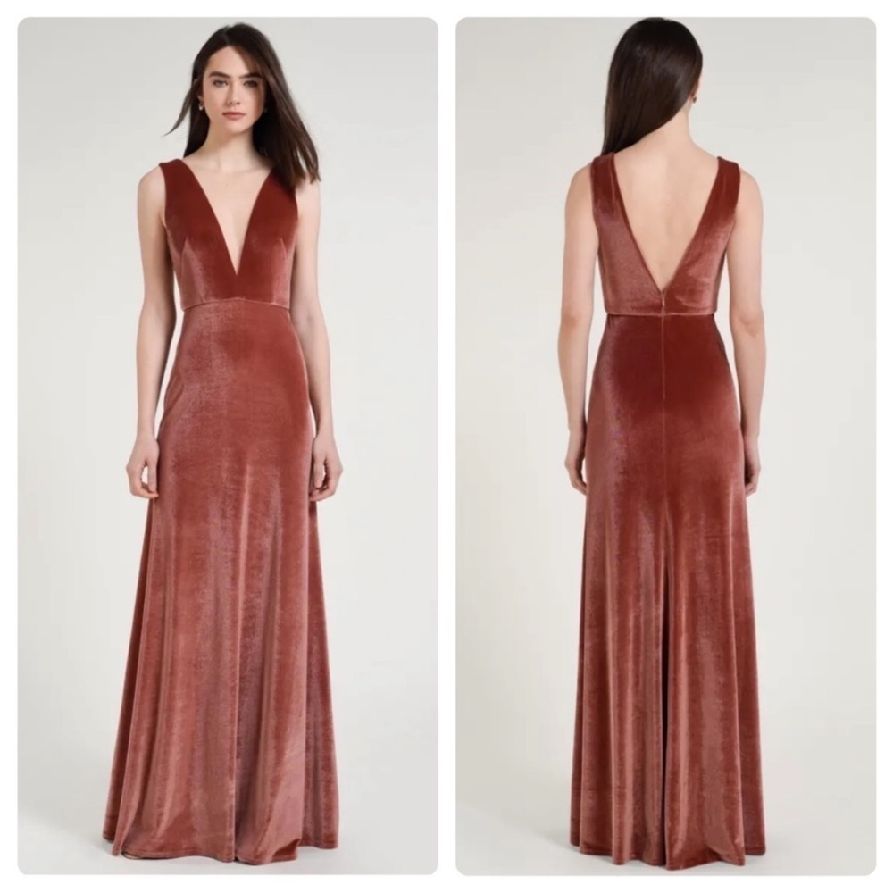 NWT BHLDN Jenny Yoo Logan Velvet Dress Size 0